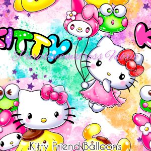 Kitty Friends Balloons - Fabric
