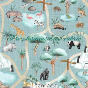 Linen Zoo - Fabric