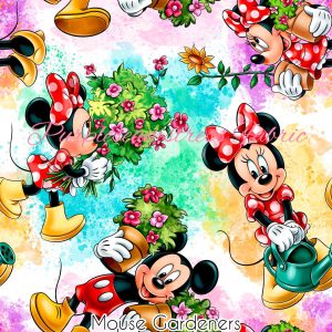 Mouse Gardeners - Fabric