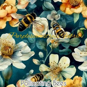 Pollinating Bees - Fabric
