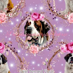 Saint Bernard Floral - Fabric