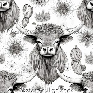 Sketched Highlands - Fabric