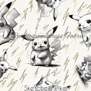 Sketched Pika - Fabric