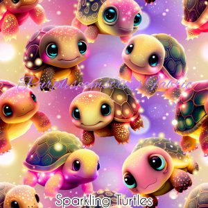 Sparkling Turtles - Fabric
