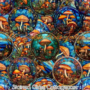 Stained Glass Cottagecore - Fabric