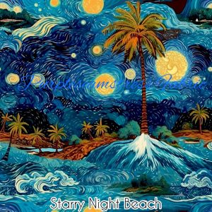 Starry Night Beach - Fabric