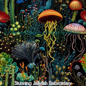 Faux Stunning Jellyfish - Fabric