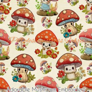 Faux Adorable Mushroom - Fabric