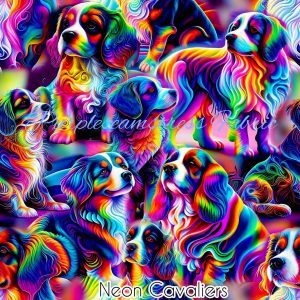 Neon Cavaliers - Fabric