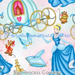 Blue Princess Carriage - Fabric