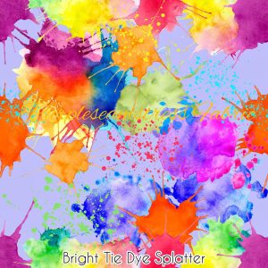 Bright Paint Splatter - Fabric