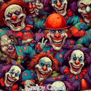 Creepy Clowns - Fabric