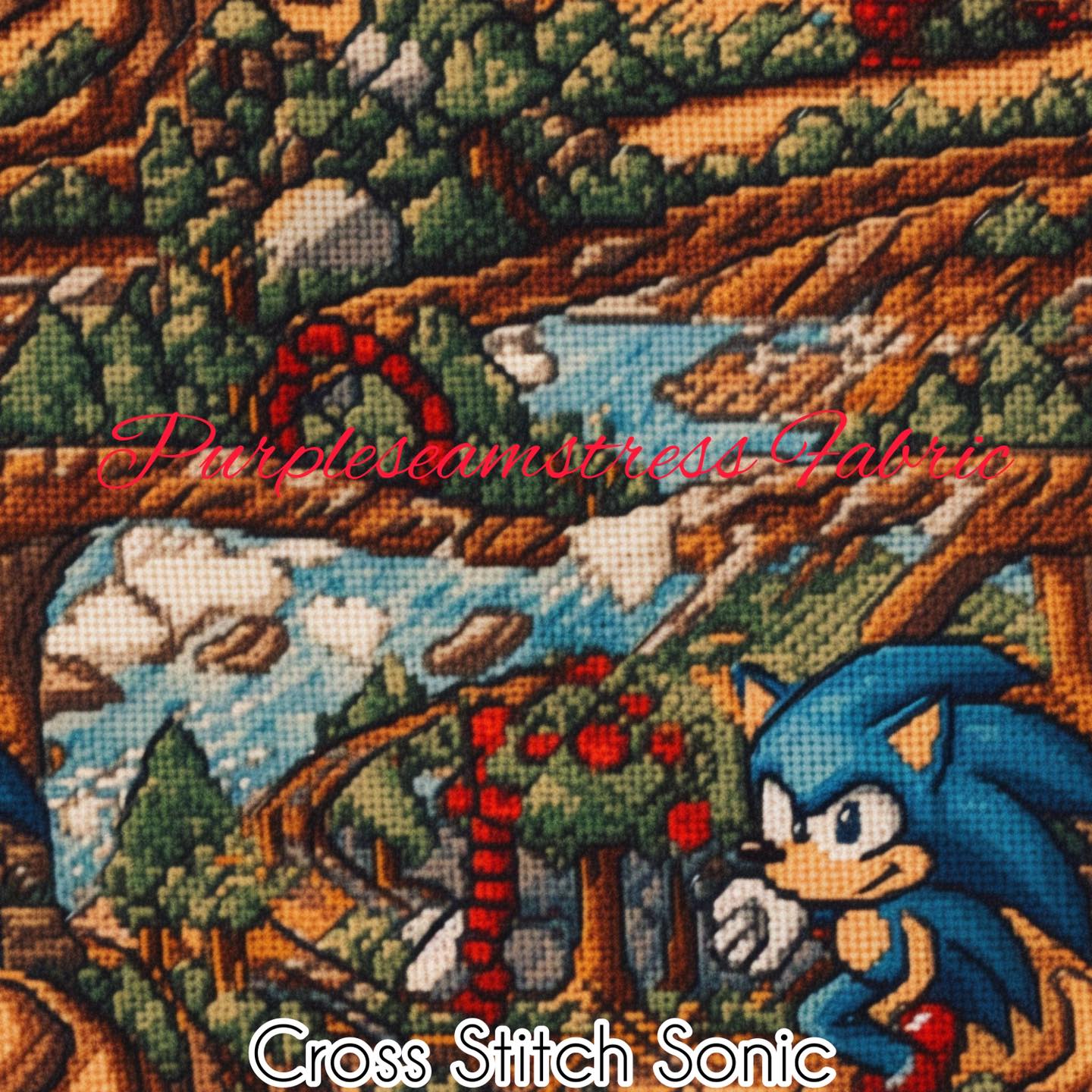 Sonic Super Sonic Funny Cross Stitch Pattern PDF Instant -  Denmark