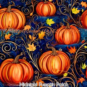 Midnight Pumpkin Patch - Fabric