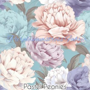 Pastel Peonies - Fabric