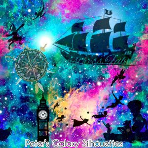 Peter's Galaxy Silhouette - Fabric