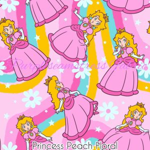 Princess Peach Floral - Fabric