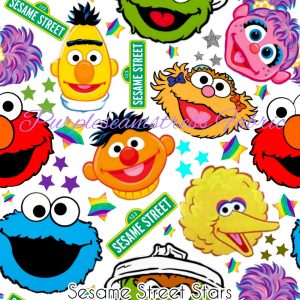 Sesame Street Stars - Fabric