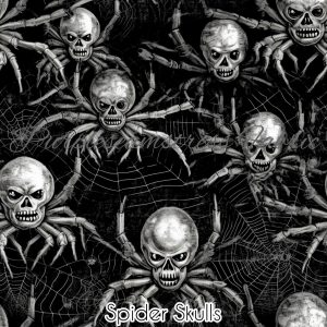Spider Skulls - Fabric