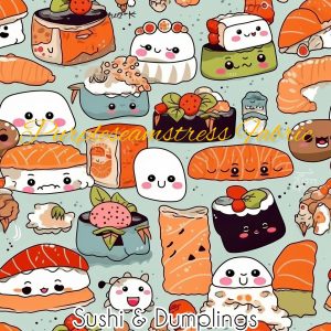 Sushi & Dumplings - Fabric