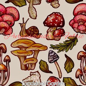 Toadstool Garden - Fabric