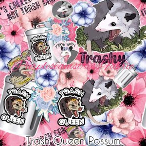 Trash Queen Possum - Fabric