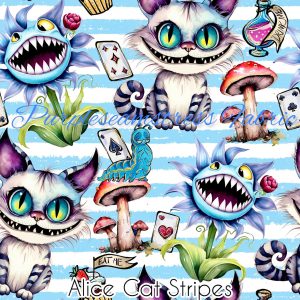 Alice Cat Stripes - Fabric