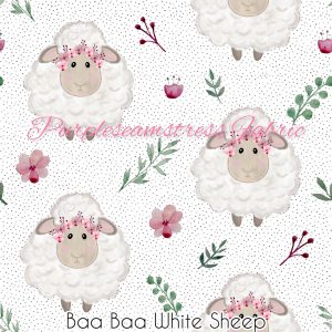Baa Baa White Sheep - Fabric