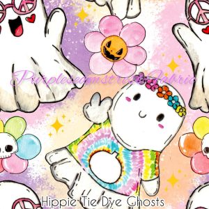 Hippie Tie Dye Ghosts