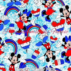 The 4th Of July Mice - Fabric
