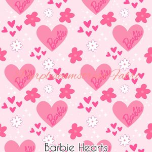Barbie Hearts - Fabric
