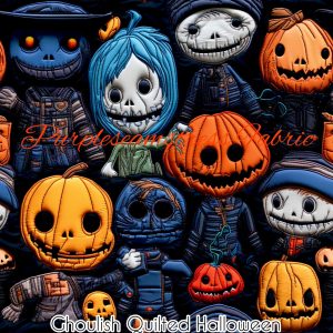 Faux Ghoulish Quilted Halloween - Fabric