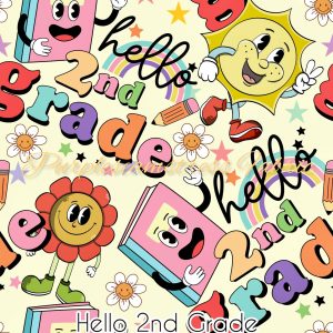Hello 2nd Grade - Fabric