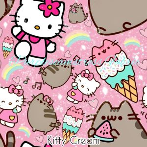 Kitty Cream - Fabric