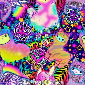 Lisa Frank Llamas - Fabric