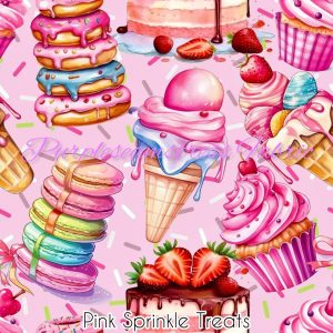 Pink Sprinkle Treats - Fabric