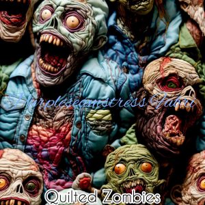 Faux Quilted Zombies - Fabric