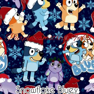 Snowflake Bluey - Fabric