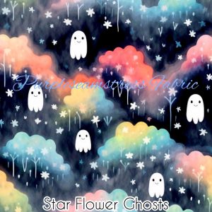 Star Flower Ghosts - Fabric