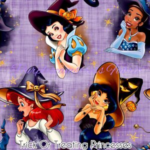 Trick or Treating Princesses - Fabric