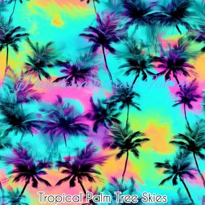 Tropical Palm Tree Skies - Fabric