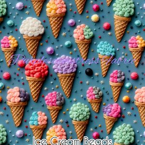 Faux Ice Cream Beads - Fabric