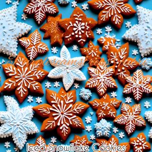 Iced Snowflake Cookies - Fabric
