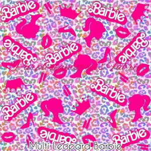 Multi Leopard Barbie - Fabric