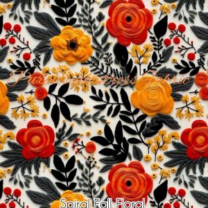 Spiral Fall Floral - Fabric