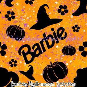 Barbie Halloween Splatter - Fabric