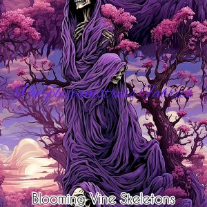 Blooming Vines Skeletons - Fabric