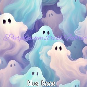 Blue Boos - Fabric