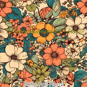 Boho Fall Floral - Fabric