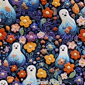 Clay Ghost Floral - Fabric